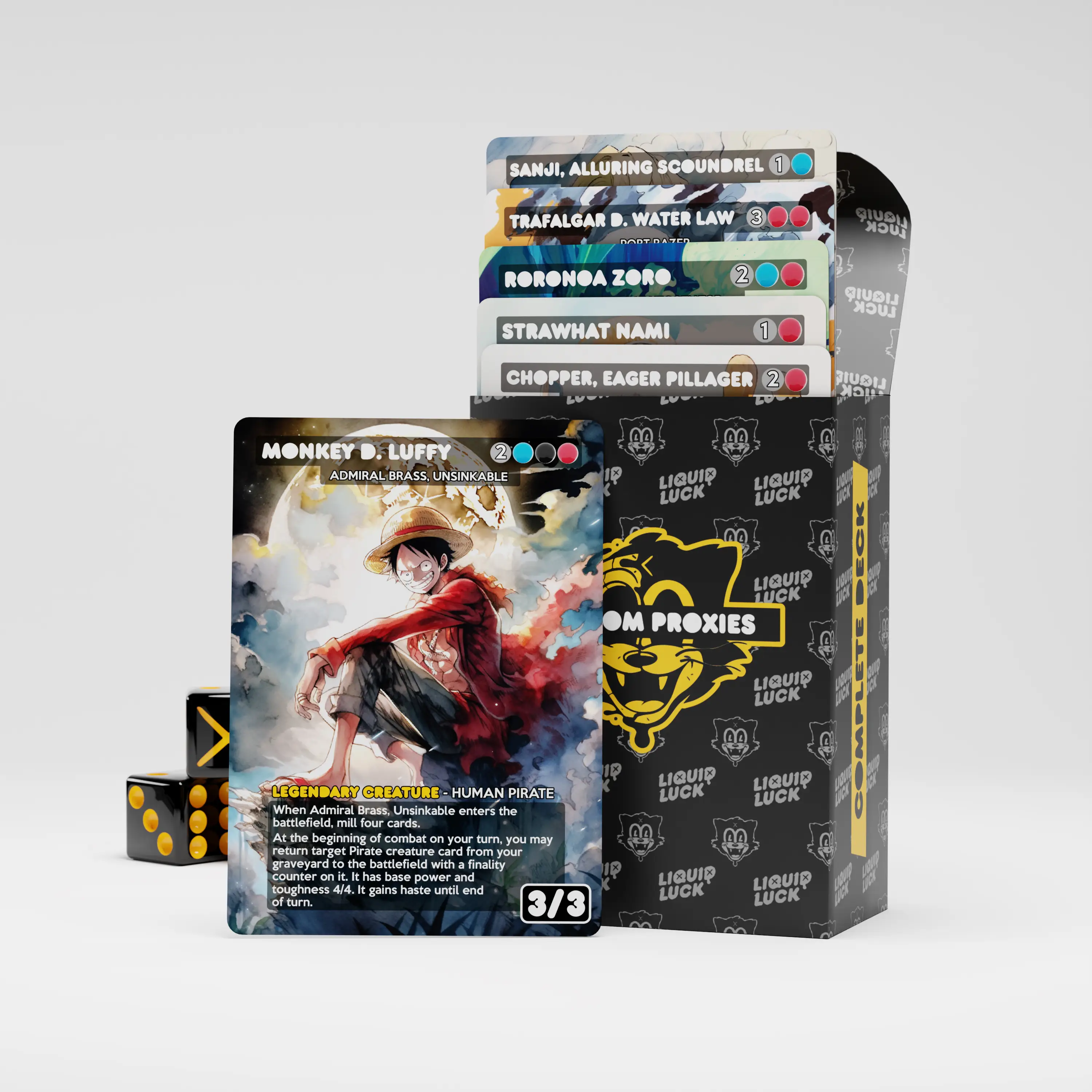 Pirate Tribal/Kindred Complete Proxy Deck | Anime Cartoon Themed MTG Proxy Deck - Complete Commander Proxy Deck (cEDH) with 100 Cards +Tokens