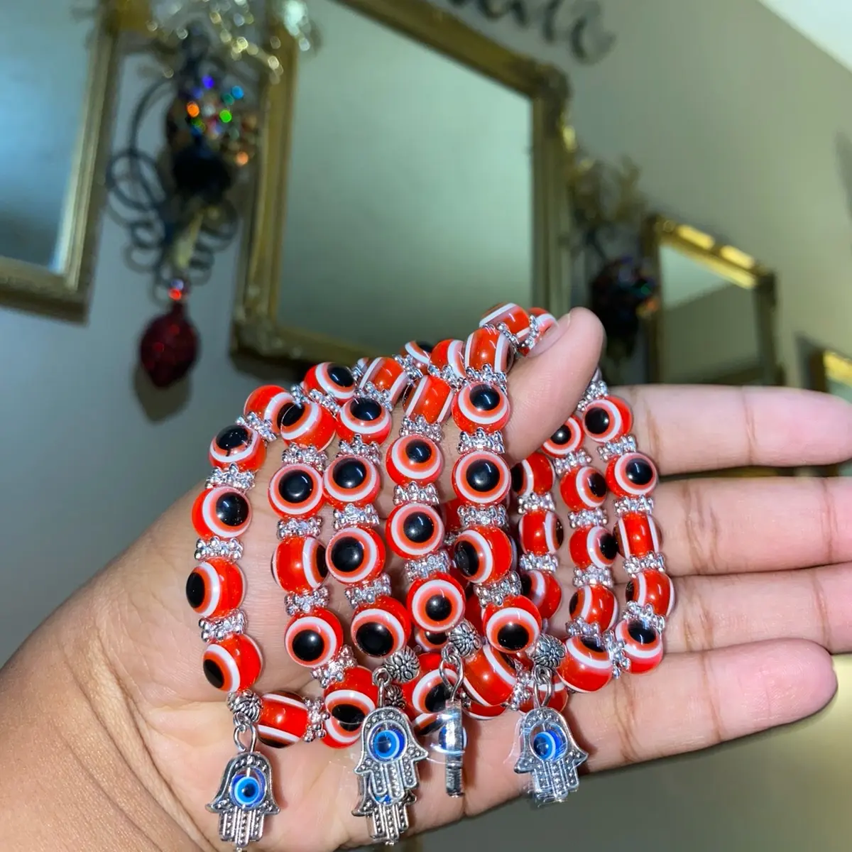 Red eye bracelet with charm Red eye bracelet with charm