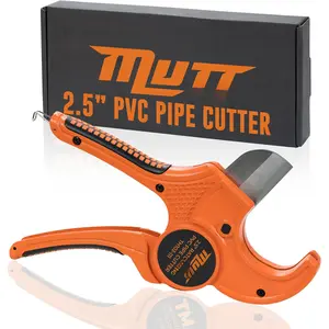 2-1/2 Inch PVC Pipe  Tool - Heavy Duty Ratcheting Pipe  for Plumbing - PVC  Tool Slices through up to 2.5 Inch CPVC, PEX, Plastic and Hoses