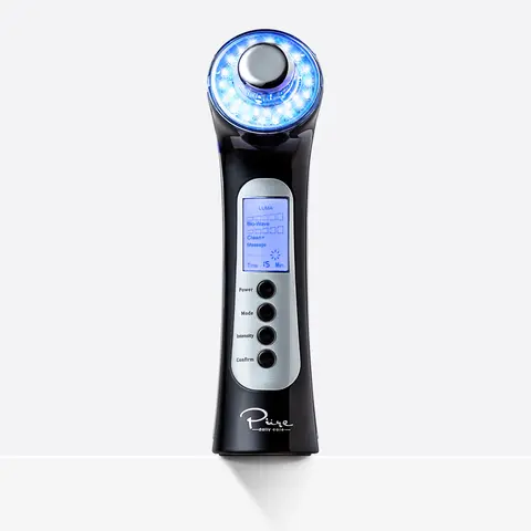 Luma Skin Therapy Wand Facial Skin Care with LED Light Therapy & Wave Penetrating Cell Stimulation by Pure Daily Care