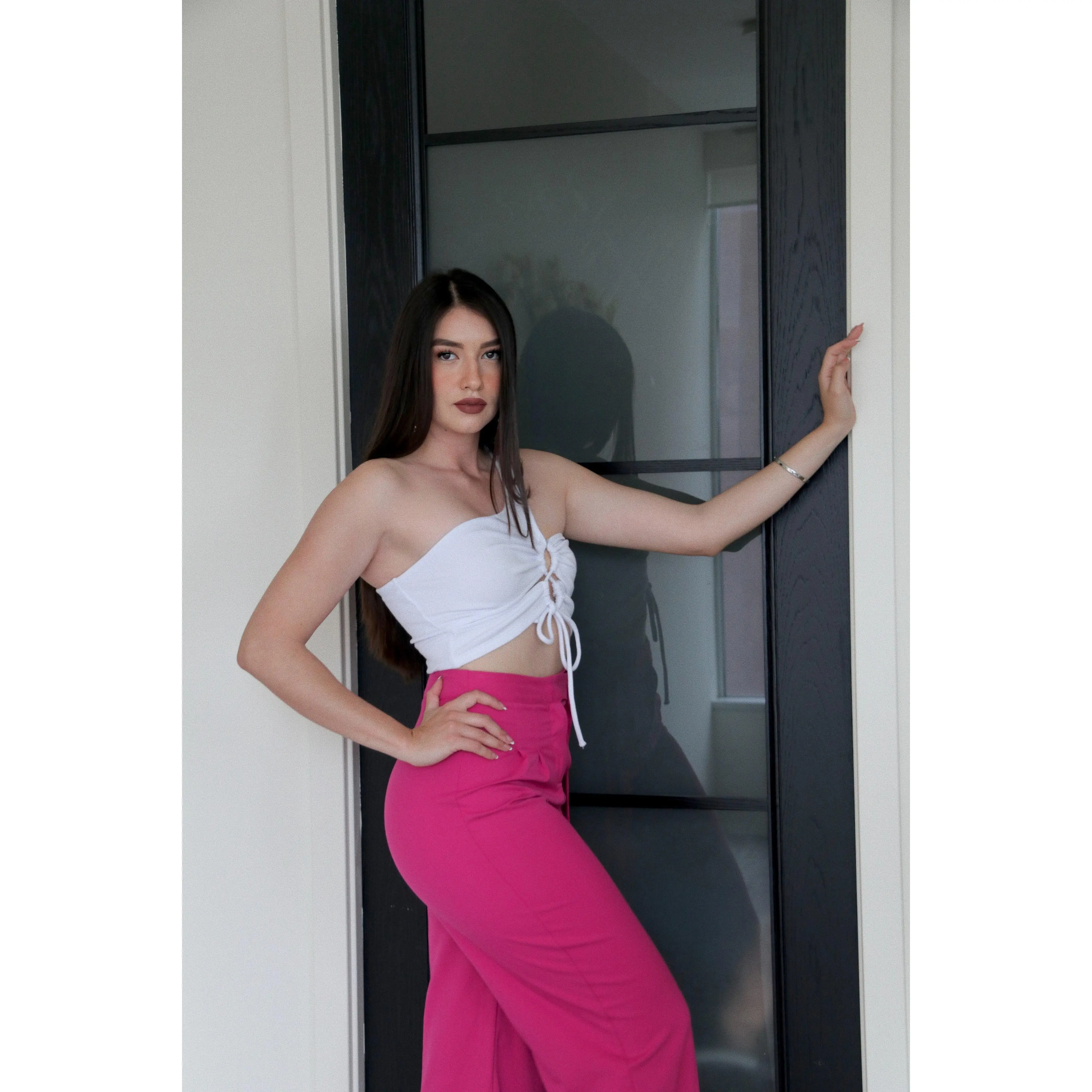 High Waisted Belted Trousers