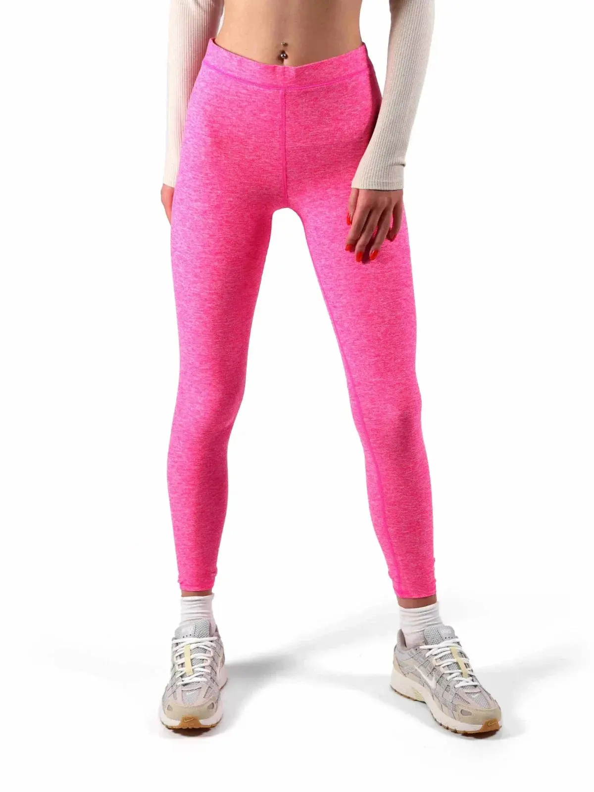 Alo Yoga Hight Waist Alosoft Flow Small Leggings in Neon Pink | Women's
