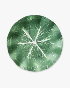 Classic Cabbage Dinner Plate Set - Kelly Green
