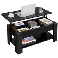 38.6” L Black-Open Shelf
