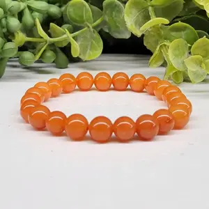 Orange Calcite Stretch Bracelet
