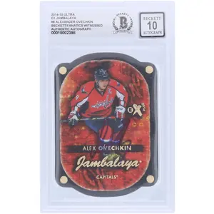Alexander Ovechkin Washington Capitals Autographed 2014-15 Fleer Ultra Ex Jambalaya #8 Beckett Fanatics Witnessed Authenticated 10 Card - Fanatics Authentic Certified