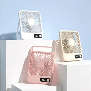 LMMAKE 5-Speed 180° Adjustable Desktop Fan with USB Rechargeable Power & Multi-Directional Cooling for Offices Dorms Bedrooms & Outdoor Spaces