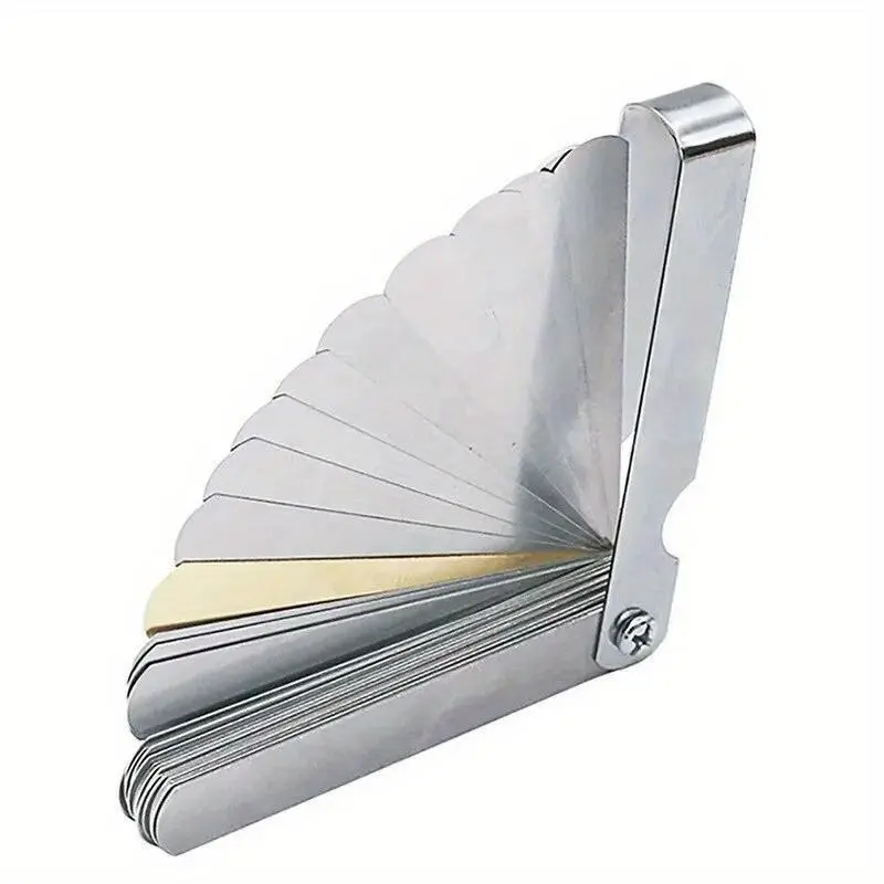 89A32 Feeler Gauge Tool Hardware Portable Durable Various Specifications Arc Stainless Steel Feeler Gauge Gap Gauge Rangefinder 1pc