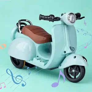 Motorcycle Toy – Rideable Doll Motorcycle Toy with Music & LED Lights – Perfect Doll Accessory for Collectors – 4 Stylish Colors