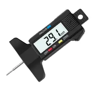 Digital Tire Tread Depth Gauge, Large LCD Display Tire Tread Depth Measuring Tool, Professional Measuring Tool for Car, Truck, Motorcycle