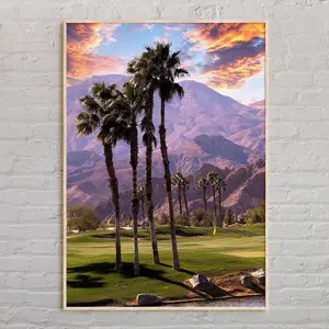 Palm Springs Poster – Real California Photography Print, Vintage Palm Springs Wall Art for Modern Home or Office, Desert Aesthetic Travel Decor, Room Decor, Unframed