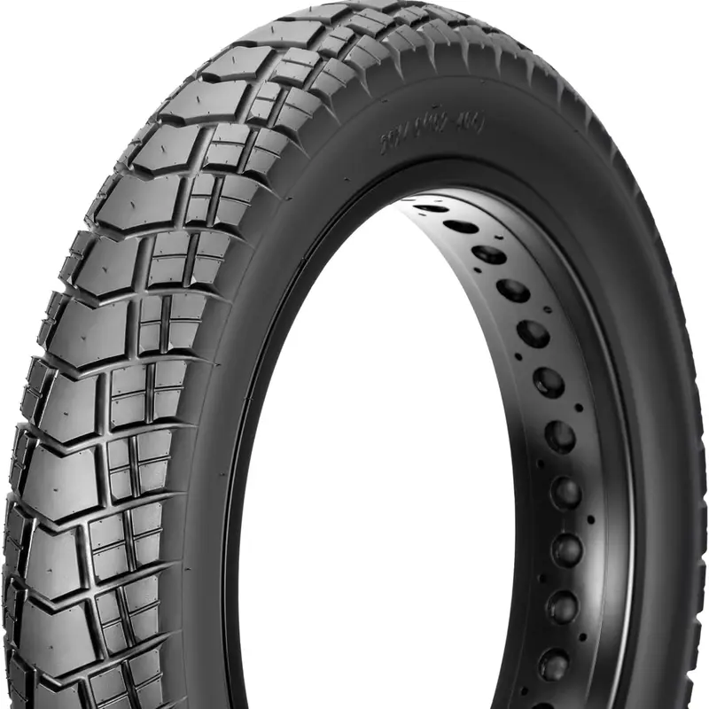 20x4.0 Inch Fold-Easy Bead Fat Tire for Adults' Ebikes, Puncture-Protective Carbon Steel Bead, Corner Bite Tread, 1.4 Bar All-Terrain Wear-Resistant Ebike Accessory for 440 lbs Load Capacity