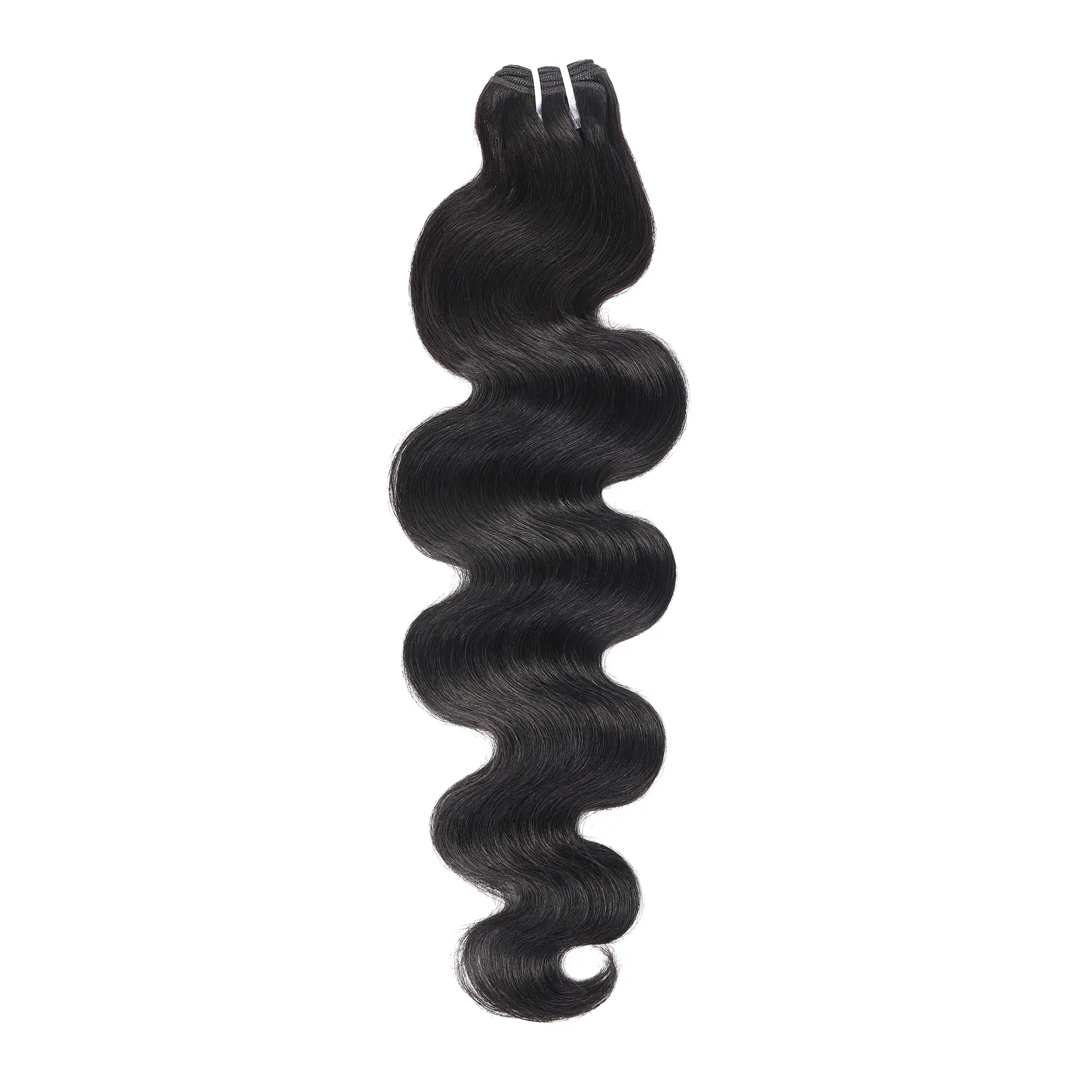 [1 Pc] Ishow Human Hair Bundle Brazilian Virgin Hair 95-100G/ Bundle Human Hair for Ponytail Weave 613# Natural Black Human Hair Extensions Straight Body Wave Style Double Drawn Hair Quicky Weave Sew In