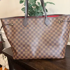 Pre-owned Louis Vuitton Canvas Tote Bags Damien Ebene GM Neverfull 2007