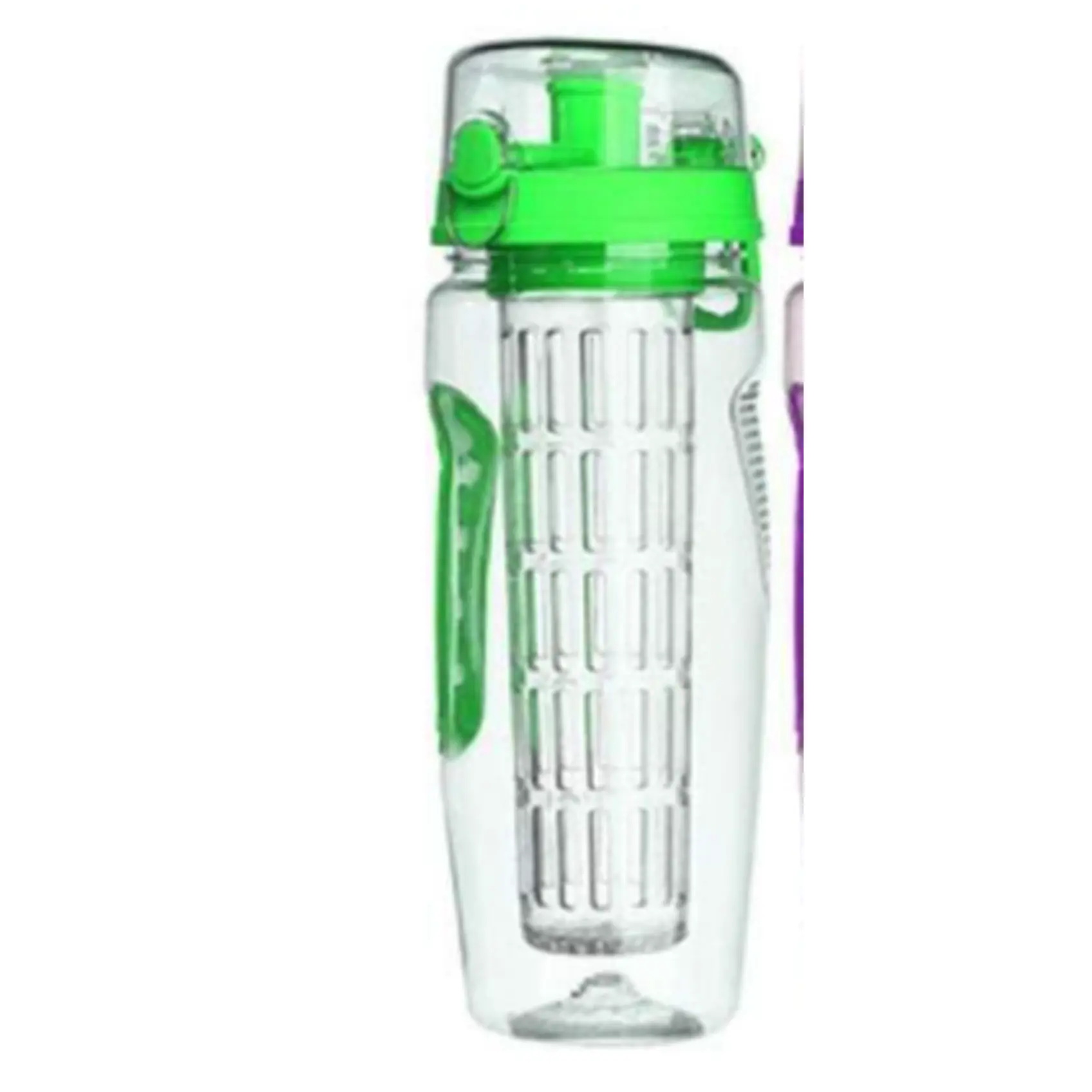32oz BPA-Free Fruit Infuser Water Bottle - Plastic Sports Drink Bottle with Infuser and Juice Shaker for Healthy Hydration
