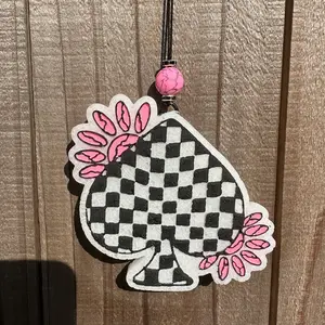 Checkered Spade with Concho Freshie