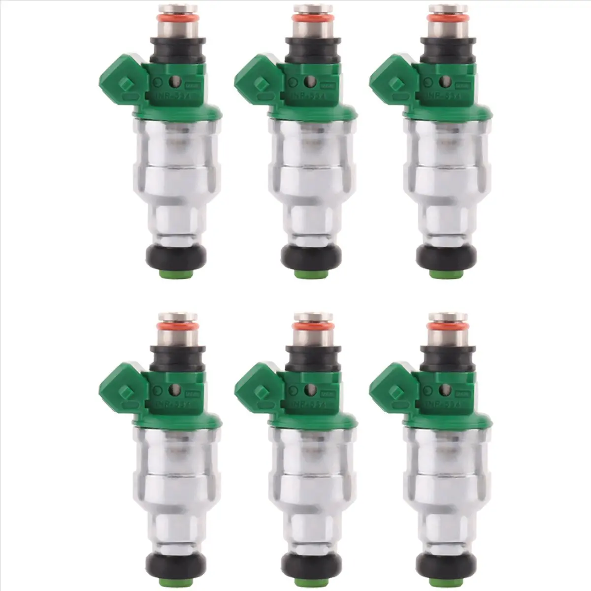 6PCS INP-534 Fuel Injectors - Engine Parts, Direct Fit, Pre-Cleaned, Tested Flow for Mitsubishi Montero SR 3.5L V6 Gas Engines (SDH240, MD189021) 1994-1996 Vehicles, Disassembled And Externally Cleaned