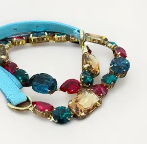 Pre-owned DOLCE & GABBANA As Seen On Screen As Seen On Screen SE14575 Crystal Sparkle Belt XS 0/2