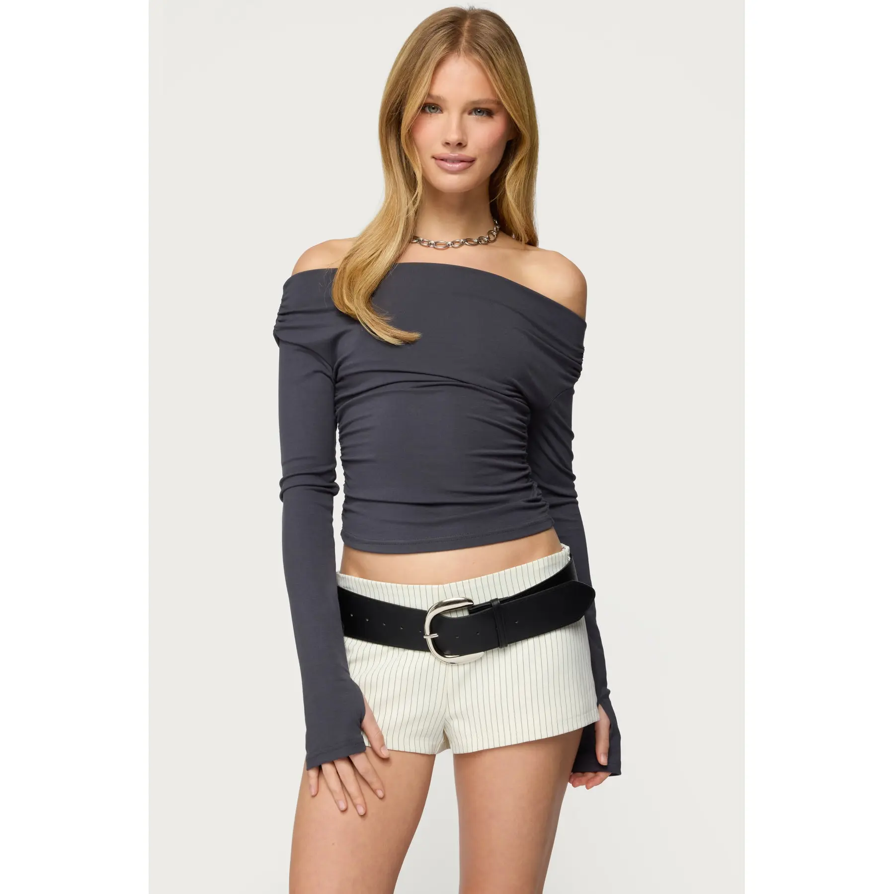 womens shoulder ribbon top - TikTok Shop