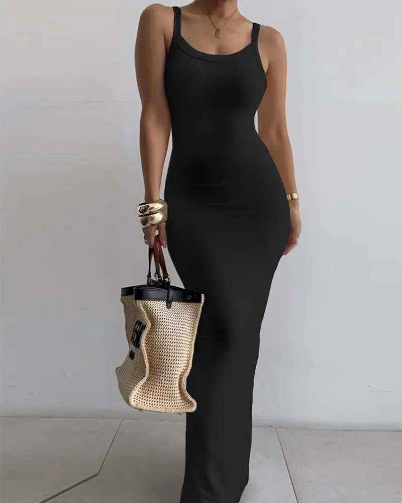 ChicMe Women Spaghetti Strap U-Neck Casual Maxi Dresses Slim Fit Cami Dress/Elegant Solid Color Cami Lounge Dress Party Club Bodycon Dress - TikTok Shop ChicMe Women Spaghetti Strap U-Neck Casual Maxi Dresses Slim Fit Cami Dress/Elegant Solid Color Cami Lounge Dress Party Club Bodycon Dress - TikTok Shop