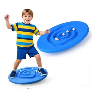 Kids Maze Balance Board - Wobble Trainer for Ski Surf Snowboard, Non-Slip Sensory Rocker Ages 3-12, Core Therapy & Skate Prep