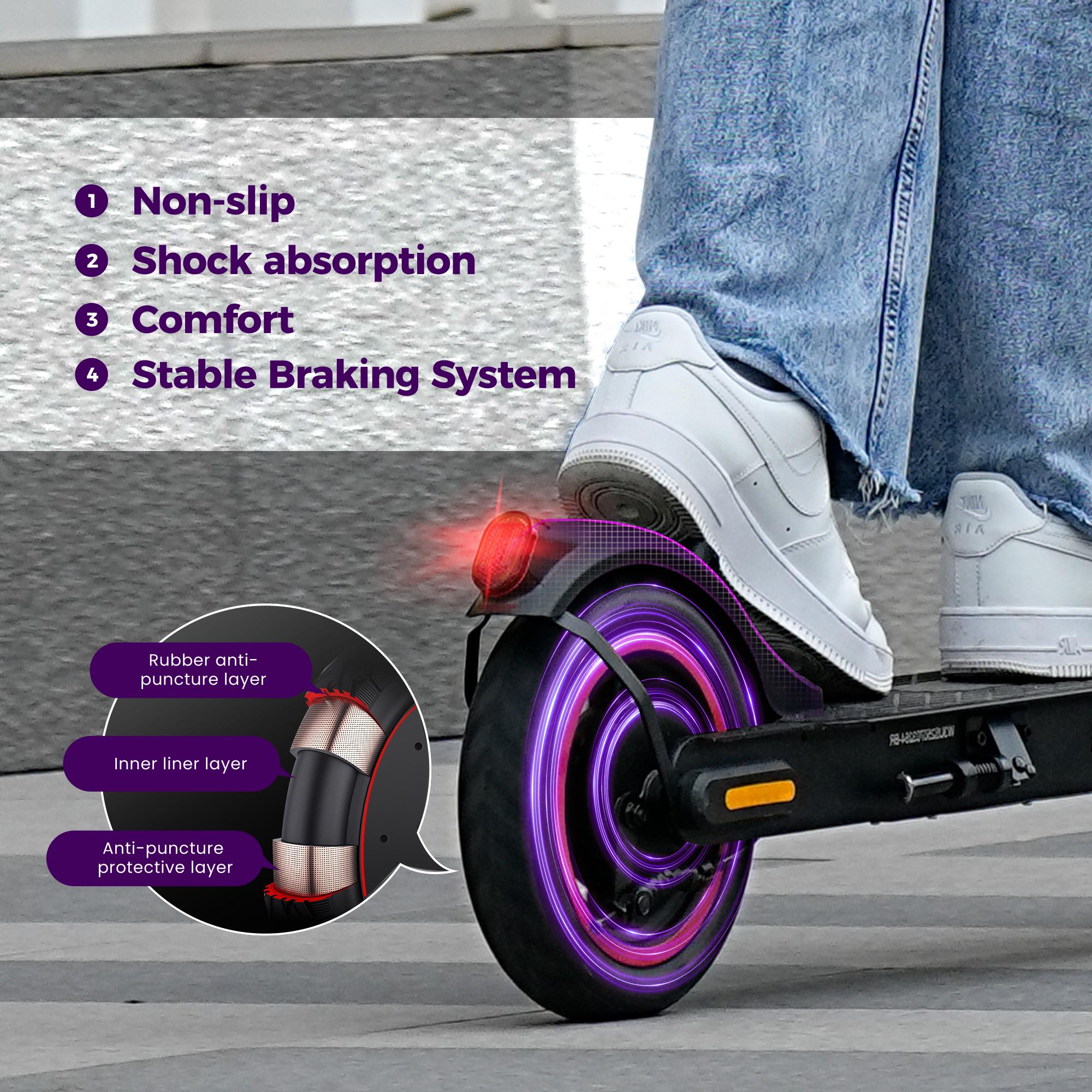 High-End School Electric Scooters, 18MPH/19MPH/28 MPH Max Speed,350W/1000W Motor, 21-37 Miles Long Range, Foldable Commuter Electric Scooter with Dual Suspensions, Dual Braking& App Control