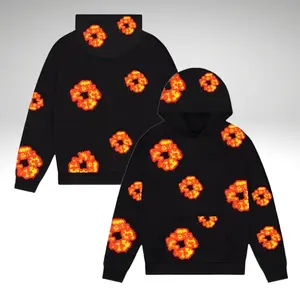 OFFSET TEARS WREATH HOODIE Unique Wreath Design with Tears Motif for Fashion Enthusiasts