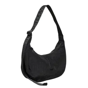 BAGGU Medium Nylon Crescent Bag - Black