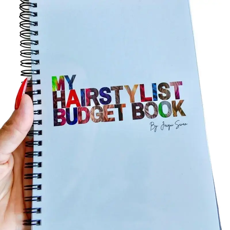 My Hairstylist Budget Book. Finance organizer. Planner Notebook Spiral Bound Planner Finance Checklist Organizer Office Stationery Supplies Plannerbook
