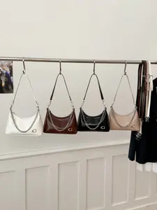 Women's PU Material Handbag, Crossbody Messenger Bag, Casual Crossbody Bag, Adjustable Shoulder Strap Design, Multiple Colors Available, Ideal for Daily Commute & Outdoors