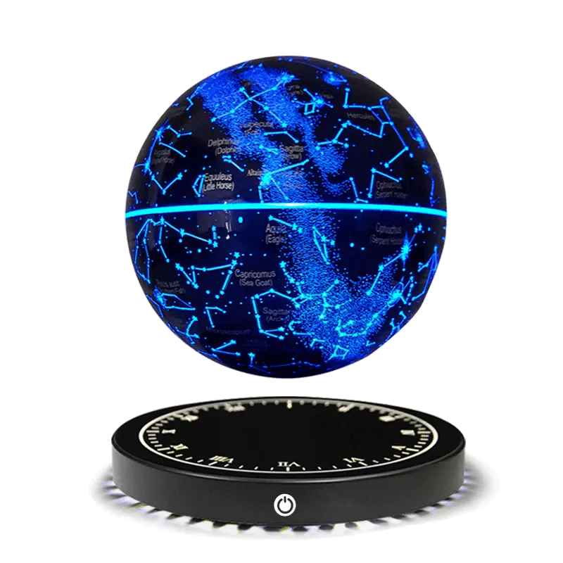 The magnetic levitation starlight ball can achieve realistic rainbow gradient colors and 360 degree rotation, making it suitable for placing in study/living room/office. It is the best gift for friends on Christmas/birthday/New Year