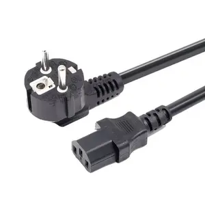 1.8m Eu Plug Power Cable with Cee 7/4 Connector, Replacement Cord for Computer & Small Appliances, Impact Test Ready