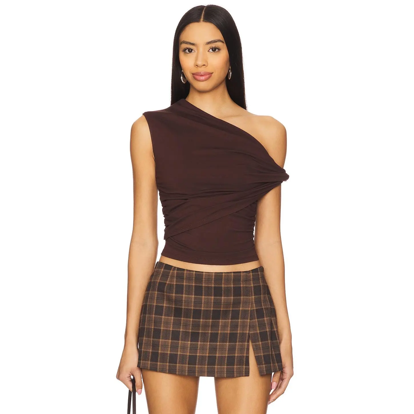superdown Alessia Top in Chocolate