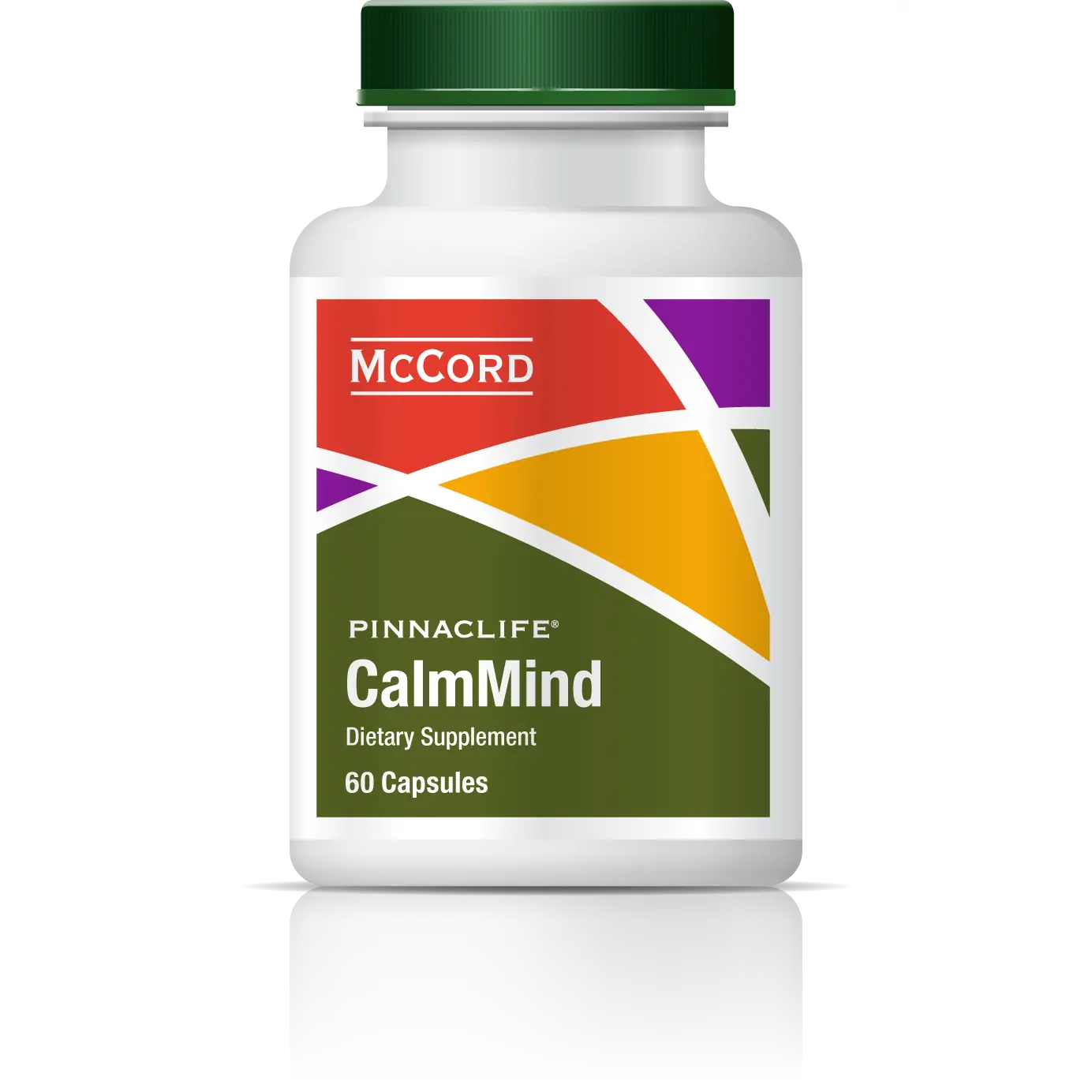 Pinnaclife McCord CalmMind Vitamins with Olivamine, Olive Leaf Extract, B Vitamins, Magnesium Glycinate & Curcumin, Supports Mood Balance, Relaxation, Mental Clarity & Stress Wellness, 60 Capsules