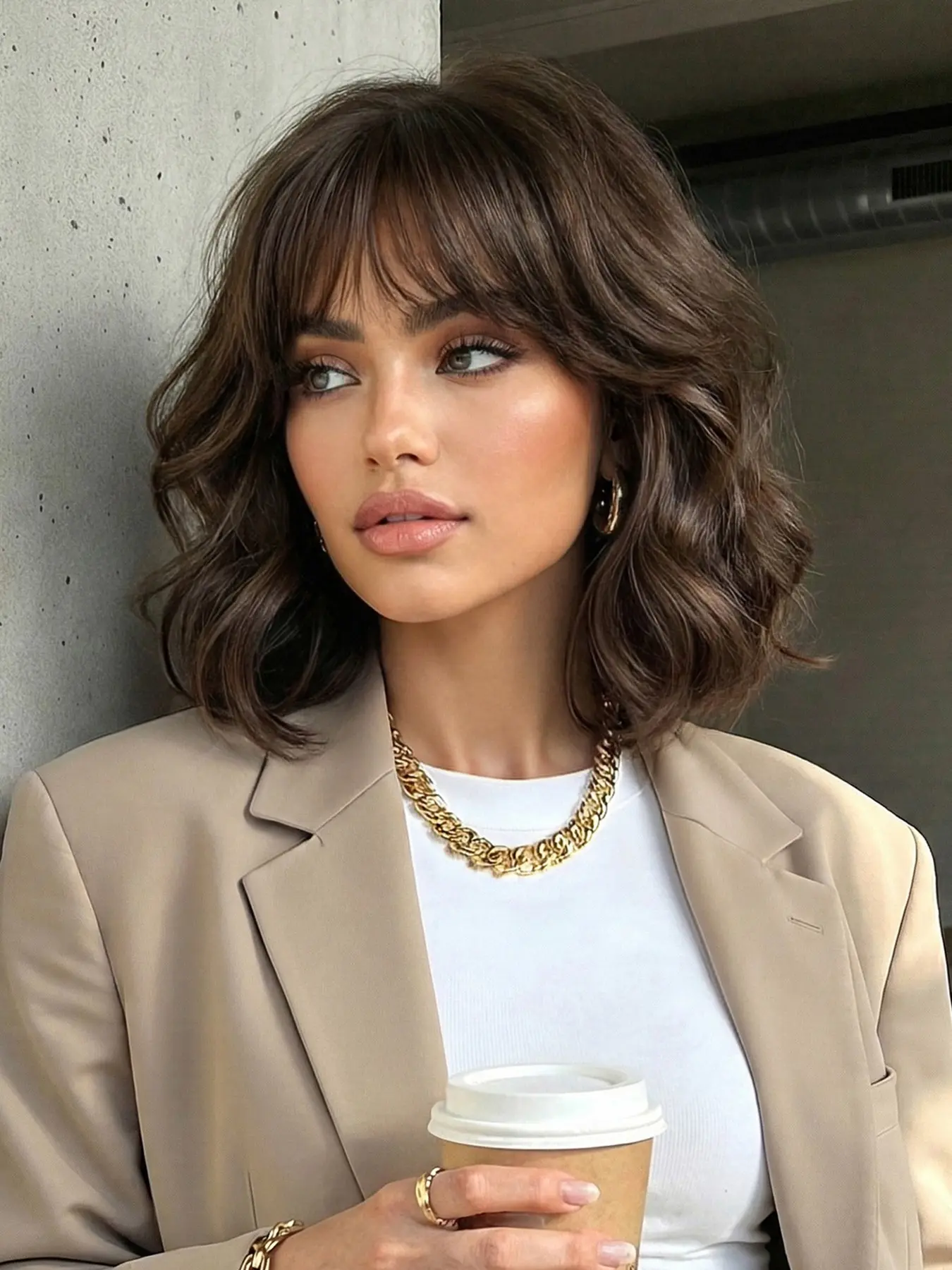 12 Inch Straight Hair Wig, Hair Glueless Wigs, Soft Synthetic Fiber, Natural Look, No Glue, Suitable for Daily Wear, All Seasons, Glueless Ready To Wear Wig