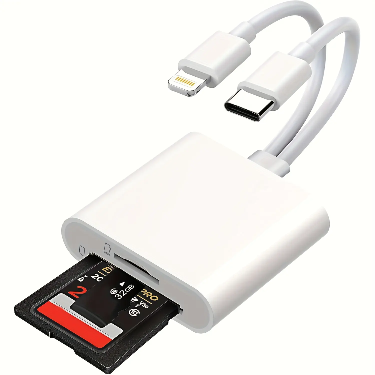 2-in-1 SD Card Reader for iPhone,Android – Type C Micro SD TF Card Reader Adapter, Supports SD/MicroSD, Fast Transfer, Plug & Play, No App Needed summerwins