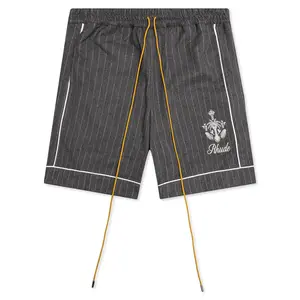 Rhude Stripped Shorts "GreyWhite"