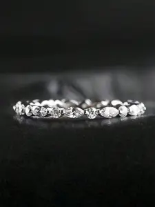 1 PC Simple Cubic Zirconia Elegant Ring For Women For Wedding Engagement Party Jewelry Valentine's Day Gift