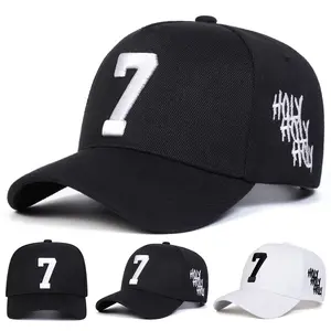 Unisex 7 HOLY Letter Embroidered Five-sided Baseball Cap Outdoor Adjustable Sunscreen Leisure Hat Spring Autumn Travel Tourism Beach Vacation