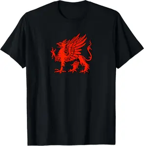 100% cotton Unisex Griffin Shirt - RED T-Shirt
