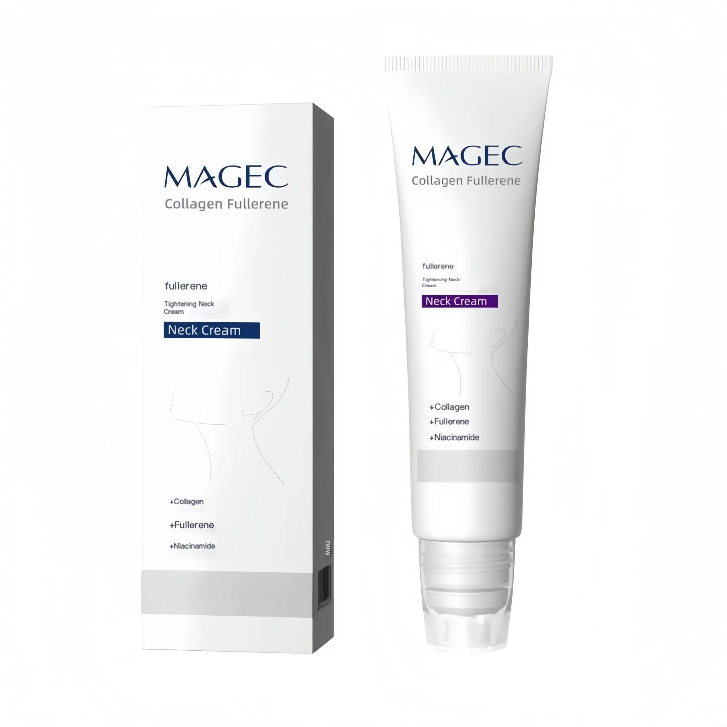 Reduces Wrinkles and Double Chin,Five Rollers for All Around Massage,Neck Firming Cream,Collagen Neck Cream,Relieves Edema,Suitable for Wrinkled Skin,with Hyaluronic Acid,VitaminC+E,Moisturizer