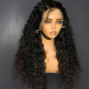 Italian Curly 200 Density 13x4 Custom Wing 26 Inches 100% Human Hair Natural Color Wigs