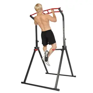 Adjustable Free Standing Pull Up Rack Multi-Function Dip Bar Home Full Body Strength Training Fitness Equipment