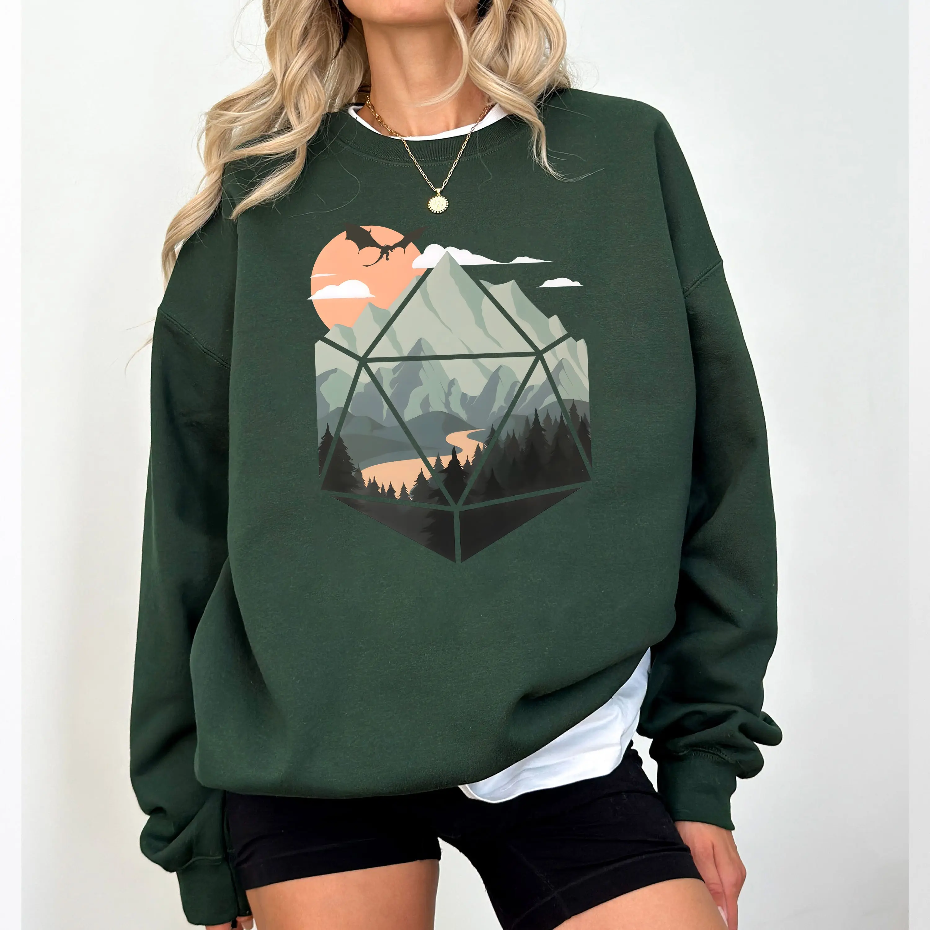 A D20 Scene Shirt, Dunge0ns and Drag0ns TShirt, Gift for DM Game Master, Vintage Retro Style Unisex Gamer Tee, D&D Sweatshirt Hoodie