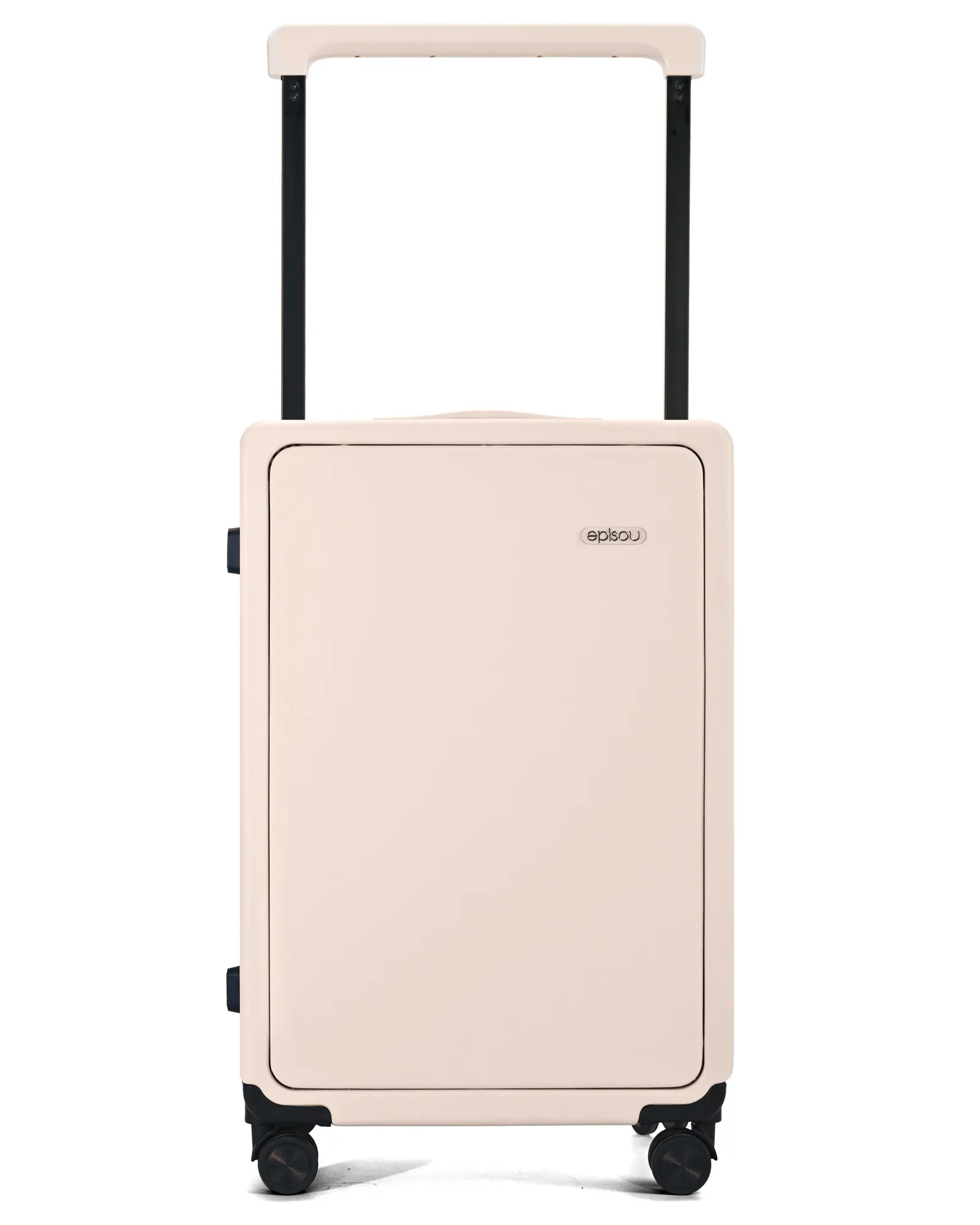 episou Japanese Checked Luggage – M Size PC Suitcase, Lightweight, TSA Lock, Silent 360° Wheels, Beige