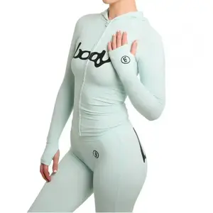 [New colors are available. ]2026 New Style Two-Piece Set: Multi-functional Hooded Long-Sleeve Cardigan, Long Pants, Letter Print, Cross-Back Padded Yoga Bra, Plus-Size Women's Elastic Waist Cargo Pants, Casual and Stylish, Sporty Style