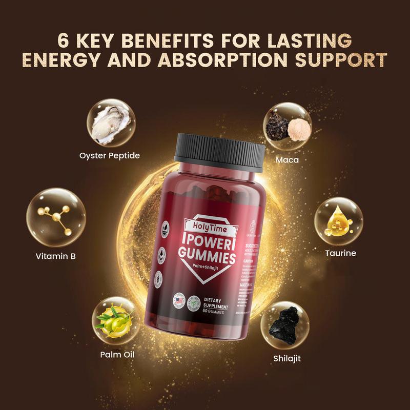 HolyTime Shilajit Gummies 4000 mg | Black Friday & Cyber Monday BFCM Deal | Limited Edition|5-Bottle|Made in USA