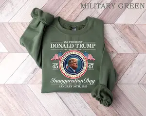 Trump Inauguration Day Sweatshirt, Christmas Trump Shirt, Inauguration Day 2025 Sweater, 47 President Shirt