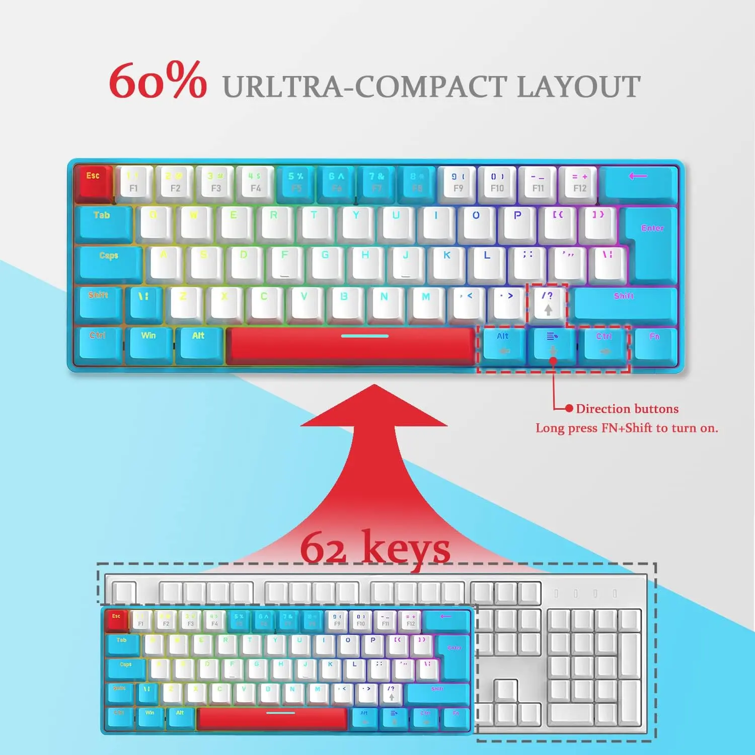 ZIYOU LANG RK-T60 Wired Mechanical Gaming Keyboard and Mouse Set