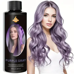 Purple gray Semi-Permanent Hair Dye, Vegan Cruelty-Free Hair Color, 9.06 Oz Mocha Hair Dye, Rich Long-Lasting Color